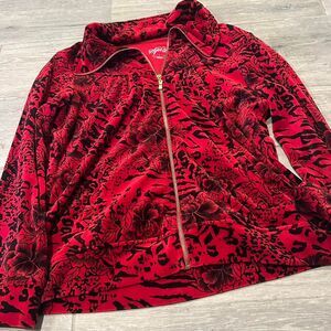 Style-co Women's Red and Burgundy Jacket